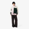 Sudadera de felpa oversize de cuello alto para mujer