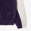 Sudadera de felpa oversize de cuello alto para mujer