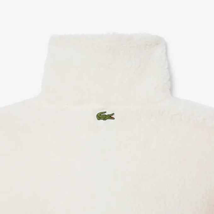 Sudadera de felpa oversize de cuello alto para mujer