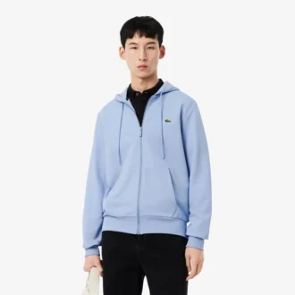 Sudadera de forro polar con cremallera y corte clásico para hombre