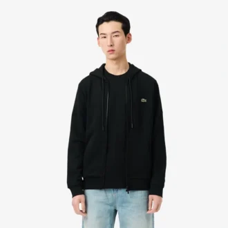 Sudadera de forro polar con cremallera y corte clásico para hombre