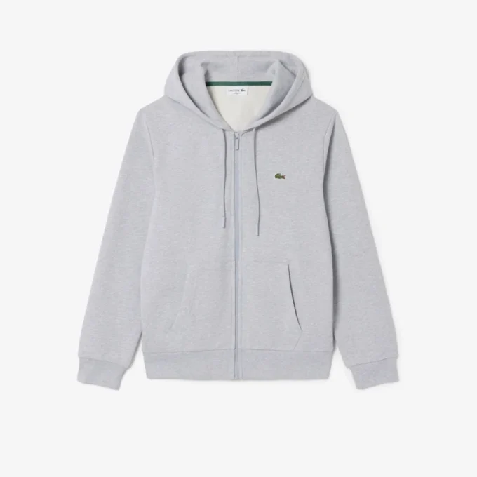 Sudadera de forro polar con cremallera y corte clásico para hombre