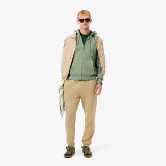 Sudadera de forro polar con cremallera y corte clásico para hombre