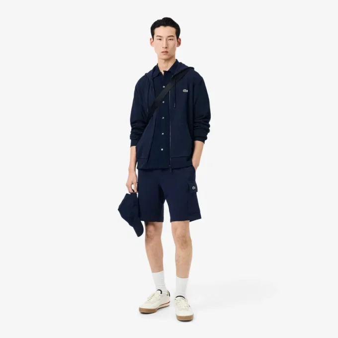 Sudadera de forro polar con cremallera y corte clásico para hombre
