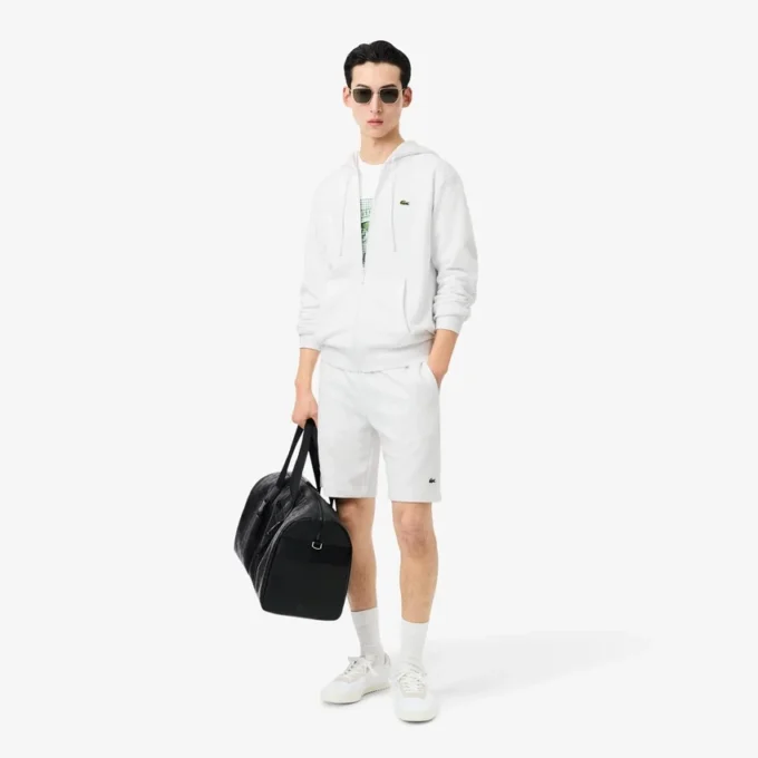 Sudadera de forro polar con cremallera y corte clásico para hombre