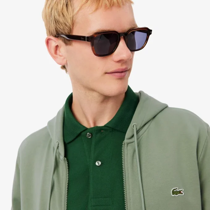 Sudadera de forro polar con cremallera y corte clásico para hombre