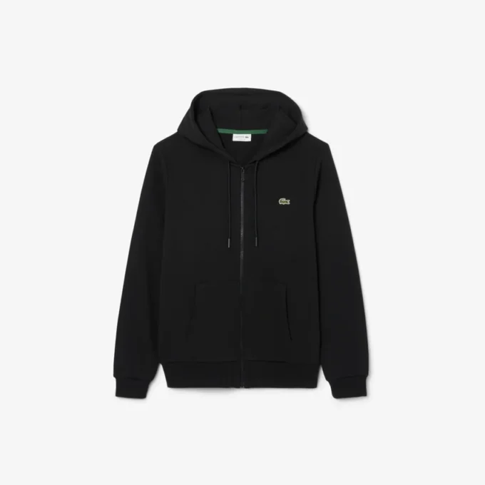Sudadera de forro polar con cremallera y corte clásico para hombre