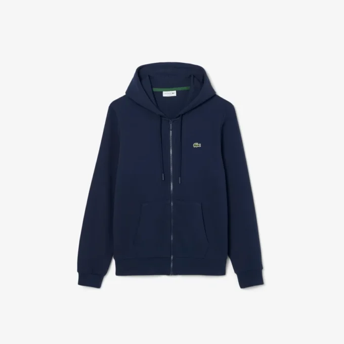 Sudadera de forro polar con cremallera y corte clásico para hombre