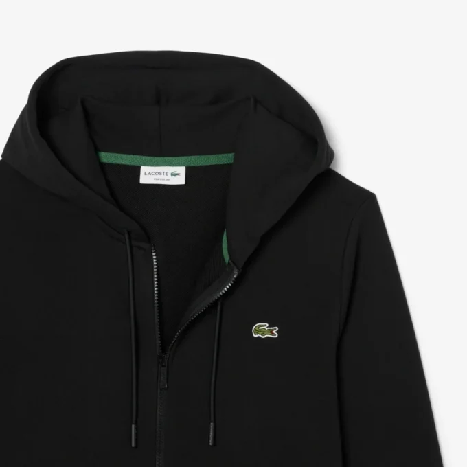 Sudadera de forro polar con cremallera y corte clásico para hombre
