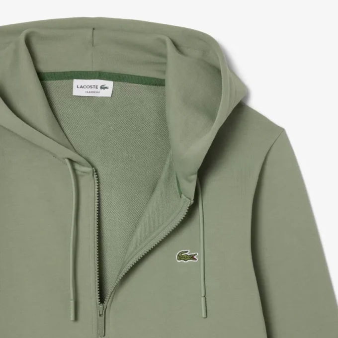 Sudadera de forro polar con cremallera y corte clásico para hombre