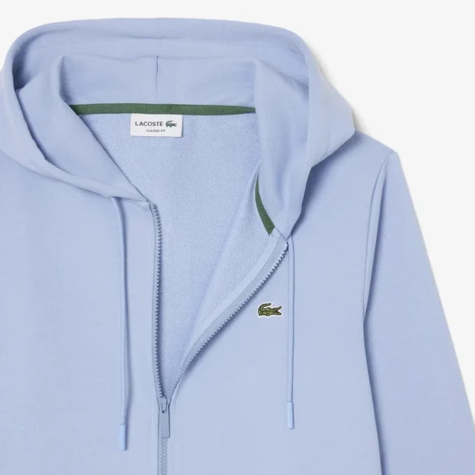 Sudadera de forro polar con cremallera y corte clásico para hombre