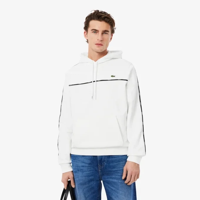 Sudadera de hombre con logo y rayas de corte clásico