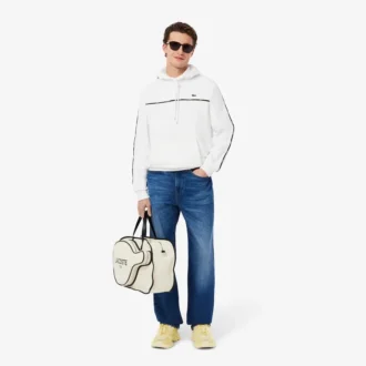 Sudadera de hombre con logo y rayas de corte clásico