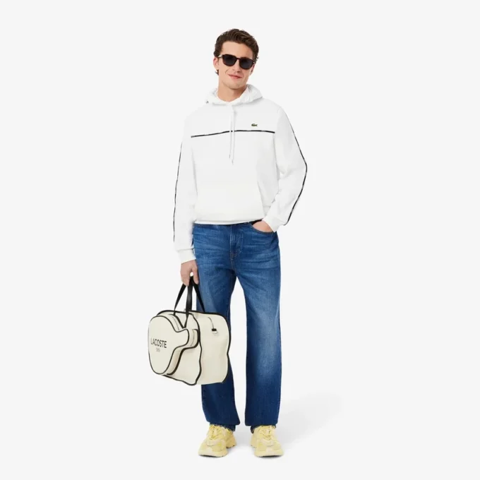 Sudadera de hombre con logo y rayas de corte clásico