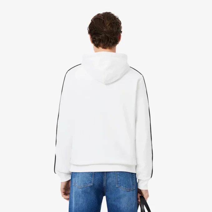 Sudadera de hombre con logo y rayas de corte clásico