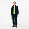 Sudadera de piqué con cremallera y corte holgado para hombre