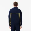 Sudadera de piqué con cremallera y corte holgado para hombre