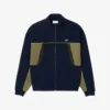 Sudadera de piqué con cremallera y corte holgado para hombre