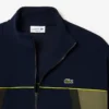 Sudadera de piqué con cremallera y corte holgado para hombre