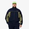 Sudadera de piqué con cremallera y corte holgado para hombre