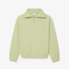 Sudadera de piqué con cuello con cremallera y corte holgado