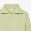 Sudadera de piqué con cuello con cremallera y corte holgado