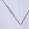 Sudadera de piqué con cuello de cremallera y corte holgado para hombre