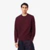 Sudadera de piqué con logotipo en relieve para hombre