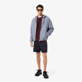 Sudadera de piqué con logotipo en relieve para hombre