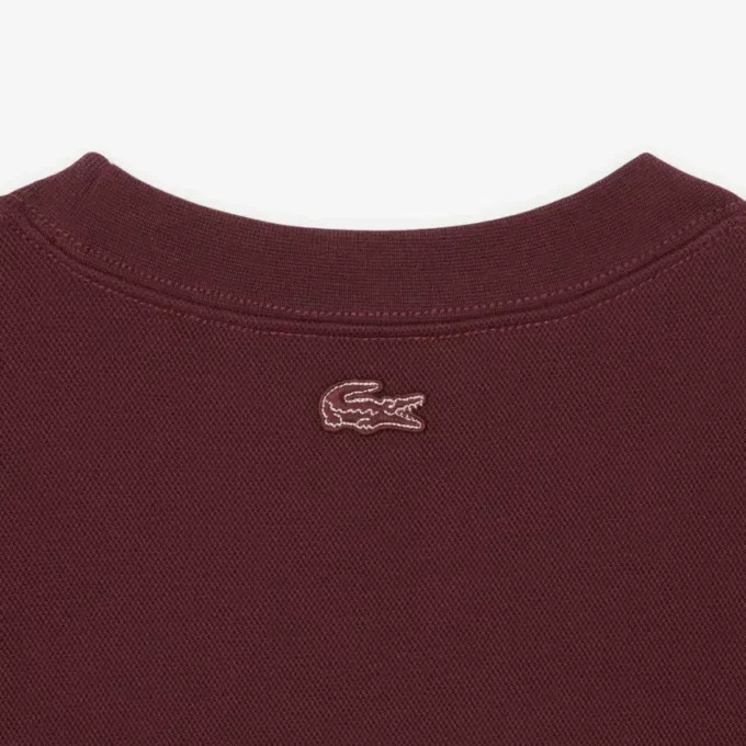 Sudadera de piqué con logotipo en relieve para hombre