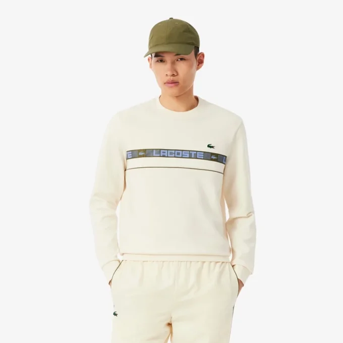 Sudadera de tenis de hombre con rayas de la marca