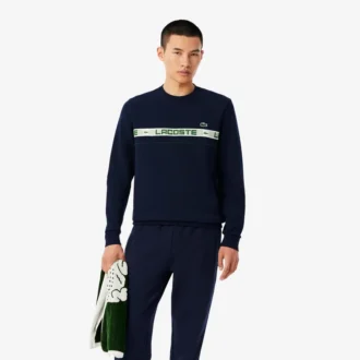 Sudadera de tenis de hombre con rayas de la marca