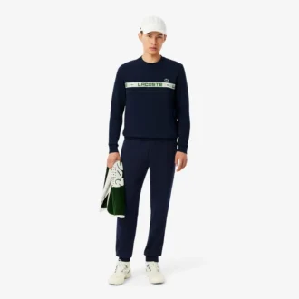 Sudadera de tenis de hombre con rayas de la marca