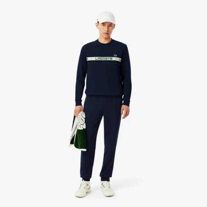 Sudadera de tenis de hombre con rayas de la marca