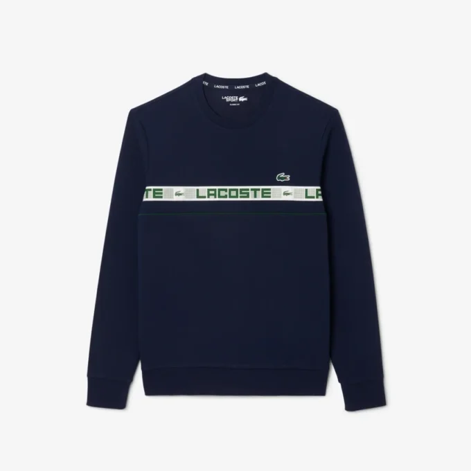 Sudadera de tenis de hombre con rayas de la marca