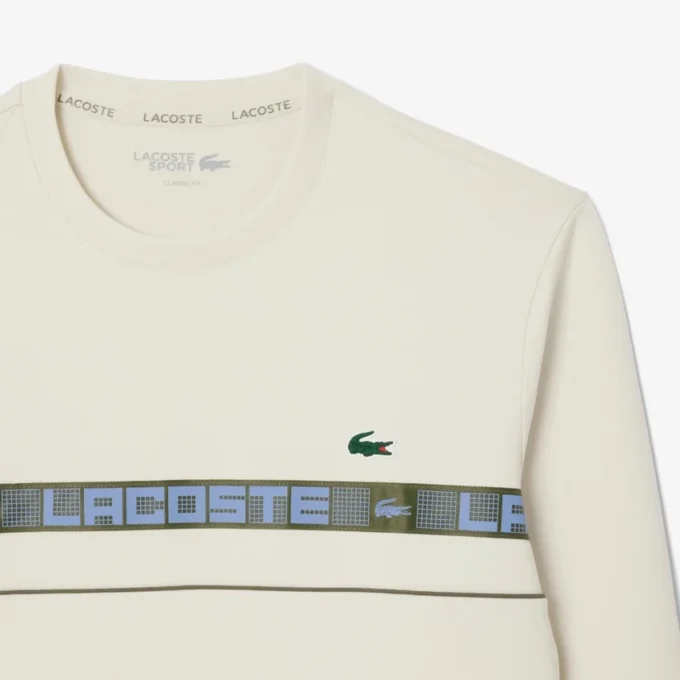 Sudadera de tenis de hombre con rayas de la marca