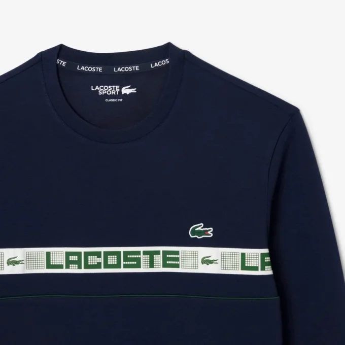 Sudadera de tenis de hombre con rayas de la marca