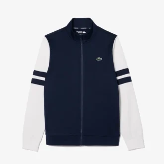 Sudadera de tenis elástica con cremallera para hombre