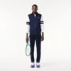 Sudadera de tenis elástica con cremallera para hombre