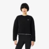 Sudadera deportiva con ribetes en contraste para mujer