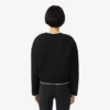 Sudadera deportiva con ribetes en contraste para mujer