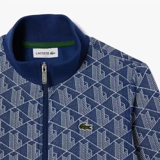 Sudadera infantil con cuello alto y cremallera con el monograma de París