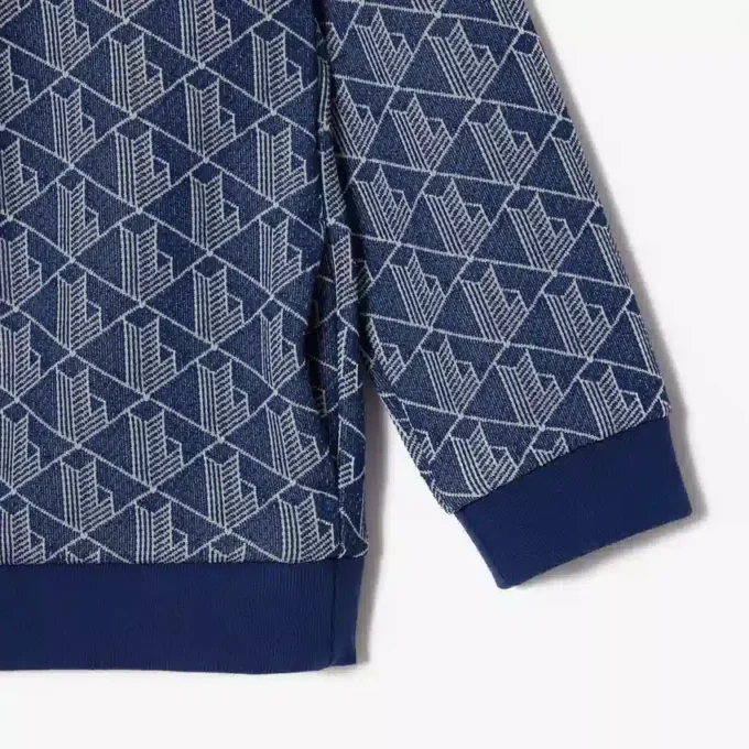 Sudadera infantil con cuello alto y cremallera con el monograma de París