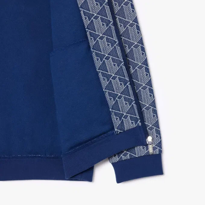 Sudadera infantil con cuello alto y cremallera con el monograma de París