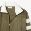 Sudadera oversize de satén con rayas Pointelle para mujer