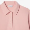 Sudadera polo bordada de corte holgado para mujer