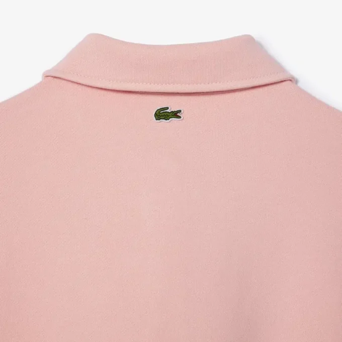 Sudadera polo bordada de corte holgado para mujer