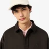 Sudadera polo de felpa de corte holgado para hombre