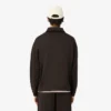 Sudadera polo de felpa de corte holgado para hombre