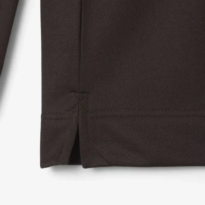 Sudadera polo de felpa de corte holgado para hombre